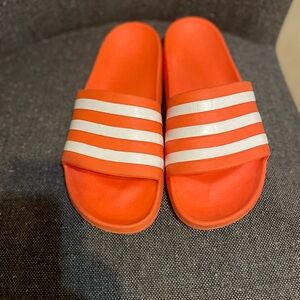 Adidas Kids Bright Orange Slide Sandals